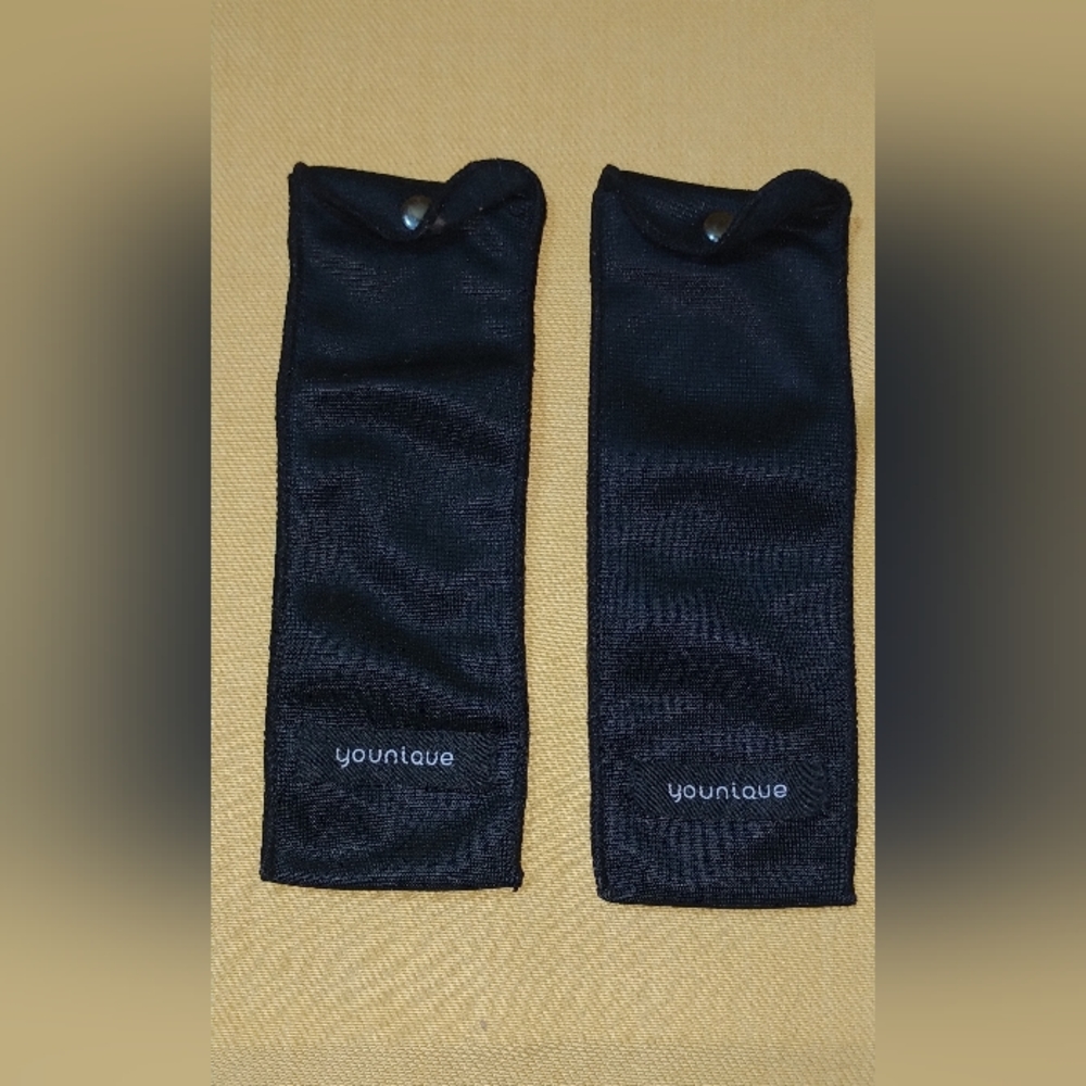 Two Black Mascara/Lipstick Carriers